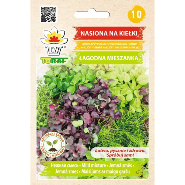 Mieszanka łagodna nasiona na kiełki 20g - TORAF