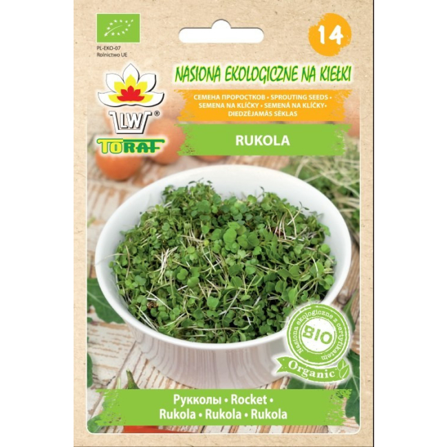 Rukola Bio nasiona na kiełki 10g - TORAF