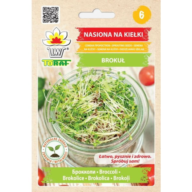 Brokuł nasiona na kiełki 10g - TORAF