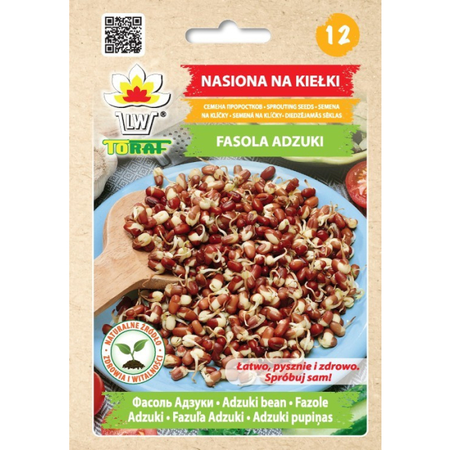Fasola Adzuki nasiona na kiełki 50g - TORAF