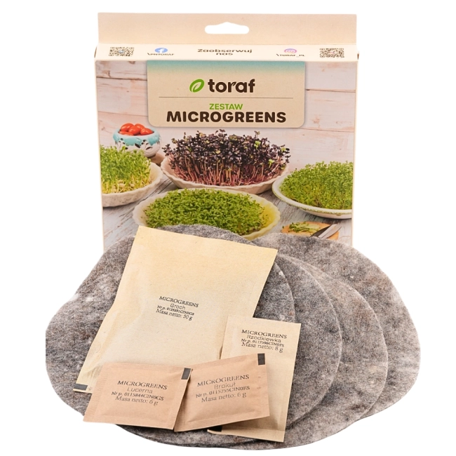 Zestaw Microgreens do uprawy mikrolistków - TORAF