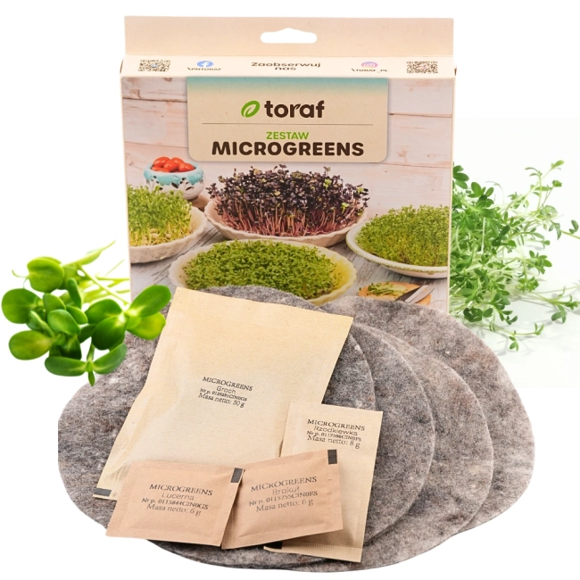 Zestaw Microgreens do uprawy mikrolistków - TORAF