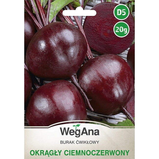 Burak cwiklowy Okragly Ciemnoczerwony 20g - WegAna