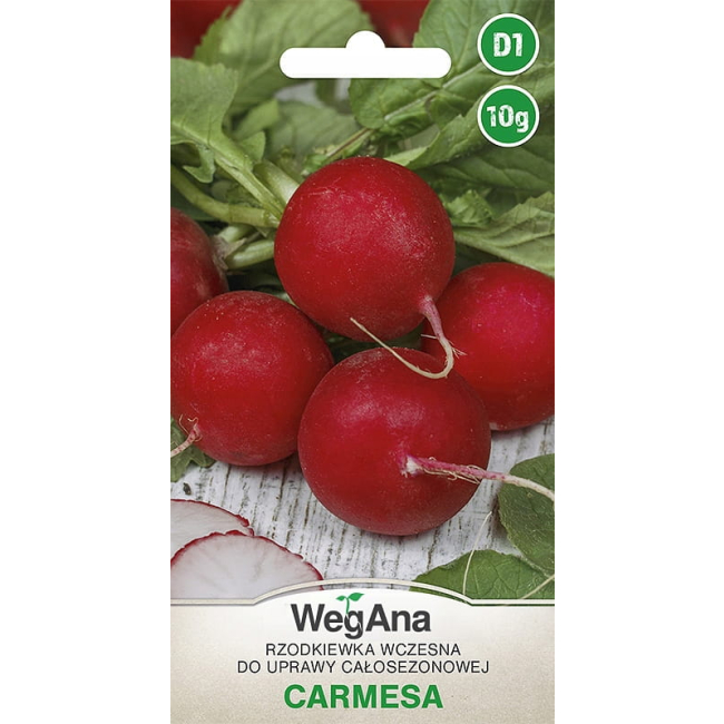 Rzodkiewka wczesna Carmesa 10g - WegAna