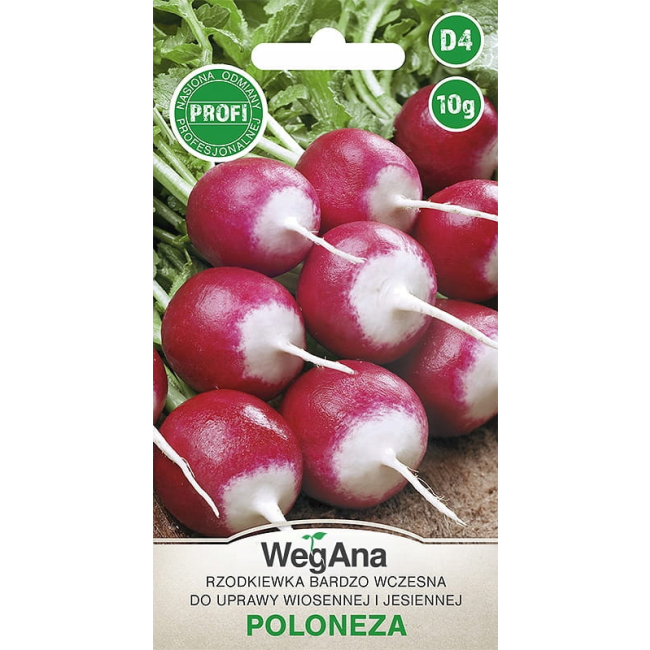 Rzodkiewka bardzo wczesna Poloneza 10g - WegAna