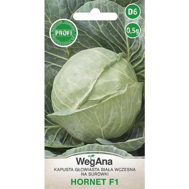 Kapusta głowiasta biała wczesna Hornet F1 0,5g - WegAna