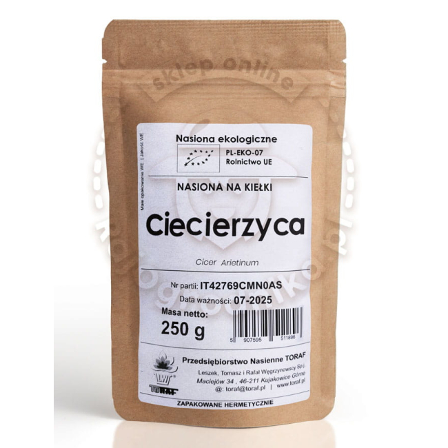 Ciecierzyca nasiona na kiełki Ekologiczne 250g - TORAF