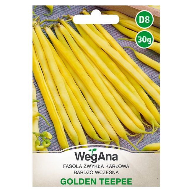 Fasola zwykła karłowa Golden Teepee 30g - WegAna