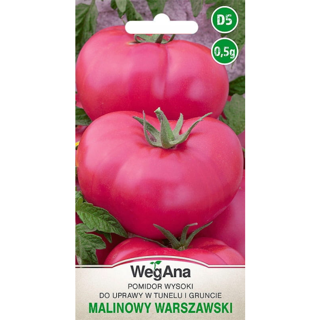 Pomidor Malinowy Warszawski do tunelu i gruntu 0,5g - WegAna