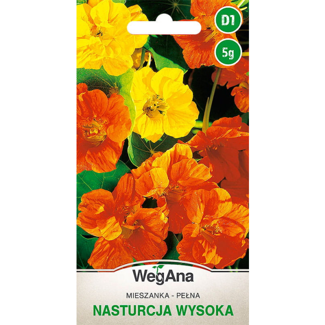 Nasturcja Pnąca Wysoka mieszanka kolorów 5g - WegAna