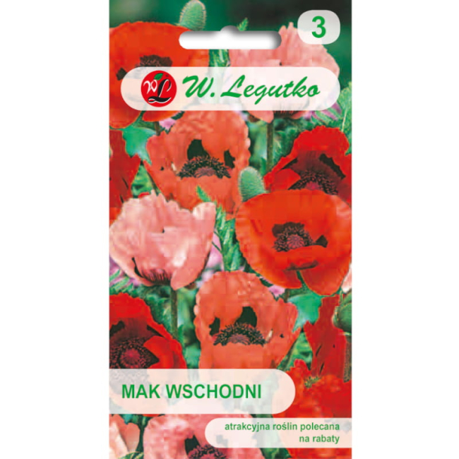 Mak wschodni mieszanka  nasiona 0,5g - W. Legutko