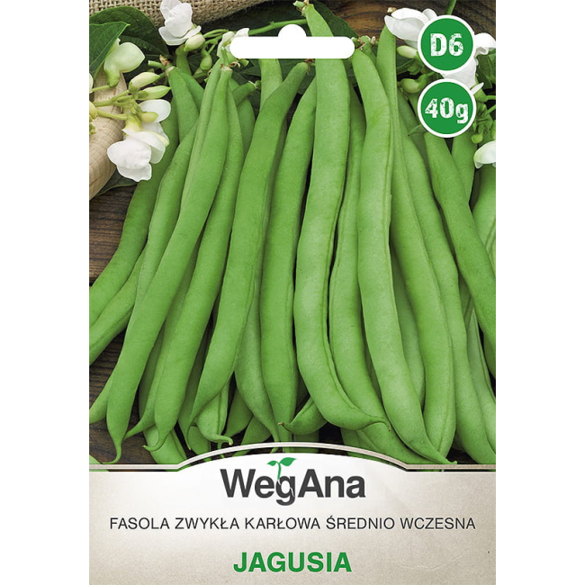 Fasola zwykła karłowa Jagusia 40g - WegAna