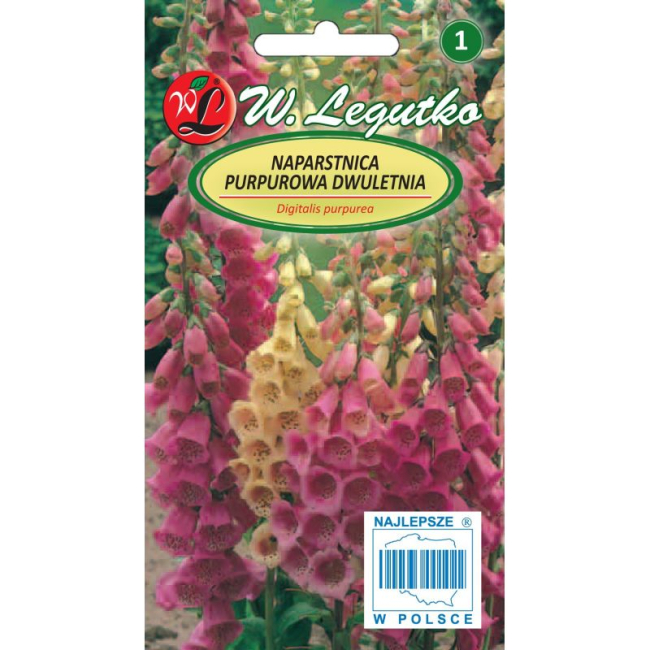 Naparstnica purpurowa mieszanka dwuletnia nasiona 0,5g - W. Legutko