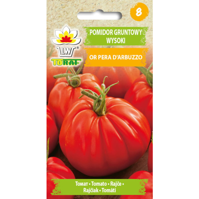 Pomidor gruntowy wysoki Or Pera d'Abruzzo nasiona 0,5g - TORAF