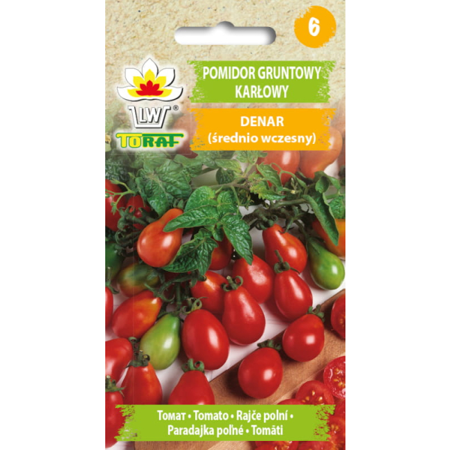Pomidor gruntowy karłowy Denar nasiona 0,5g - TORAF