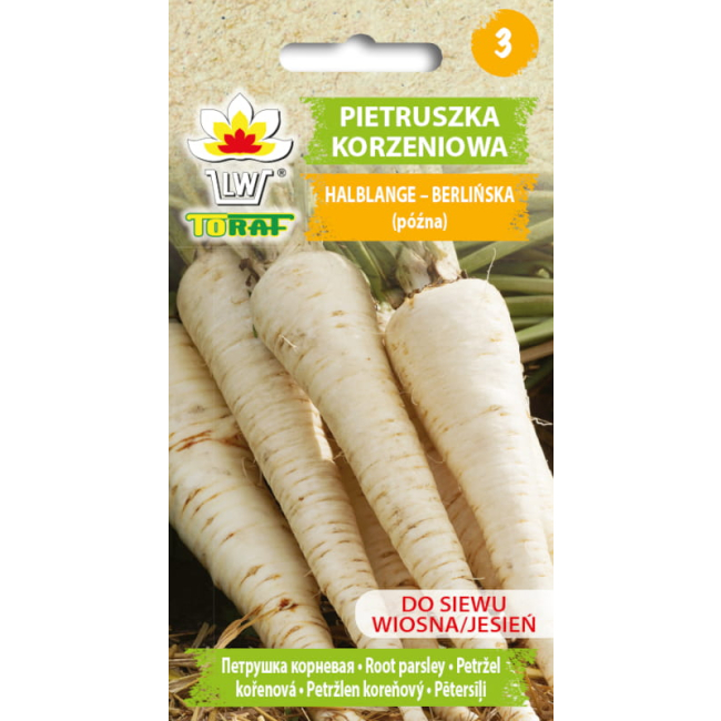 Pietruszka korzeniowa Halblange – Berlińska 5g- TORAF