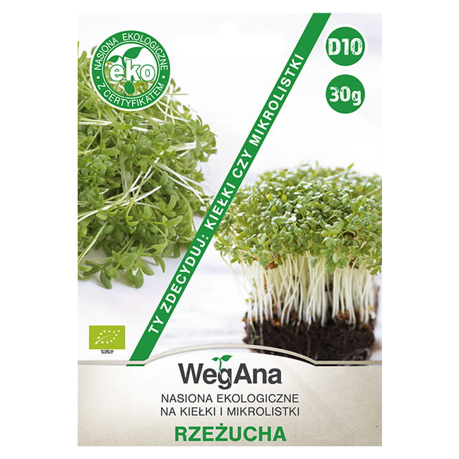 Rzeżucha na kiełki i mikrolistki 30g - WegAna