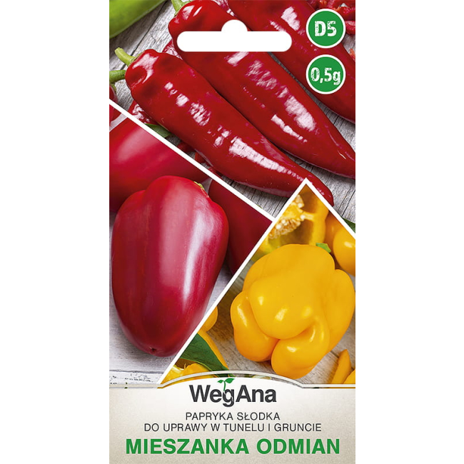 Papryka mieszanka odmian słodkich 0,5g - WegAna