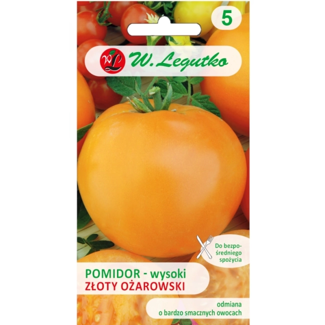 Pomidor gruntowy wysoki Złoty Ożarowski 0,5g - W. Legutko