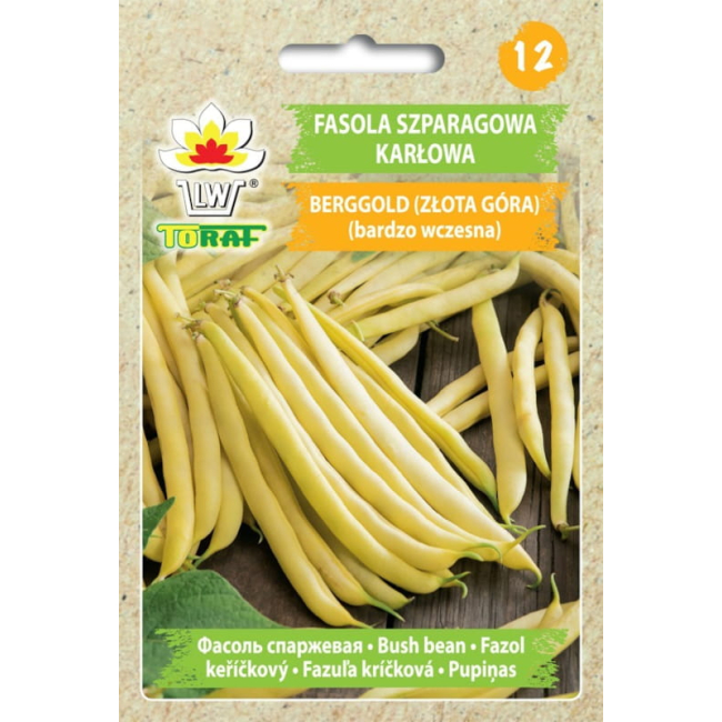 Fasola szparagowa żółta karłowa Berggold nasiona 50g - TORAF