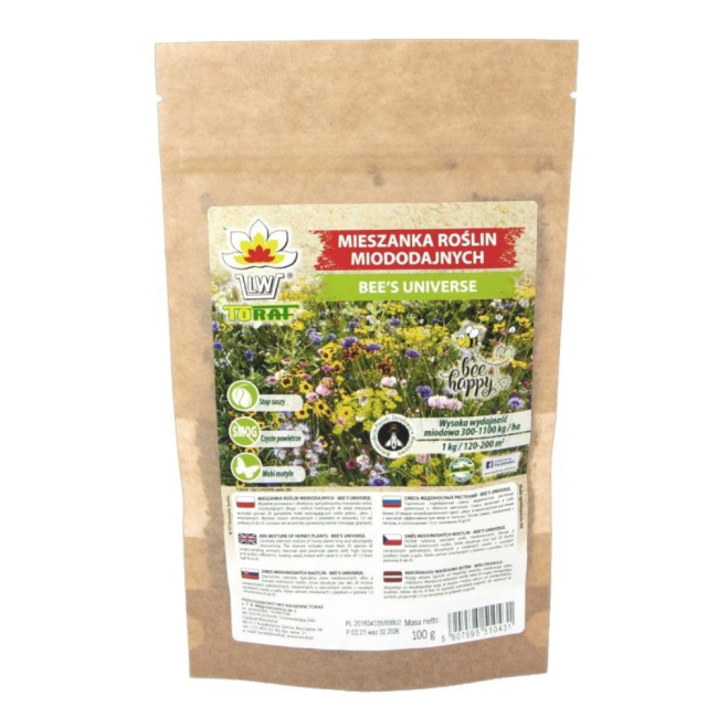 Mieszanka roślin miododajnych Bee's Universe 100g- TORAF