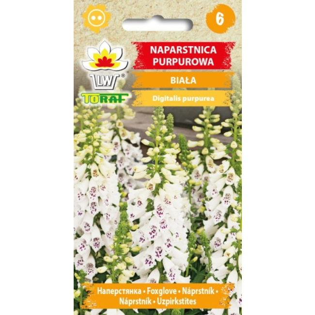 Naparstnica purpurowa biała nasiona 0,2g - TORAF