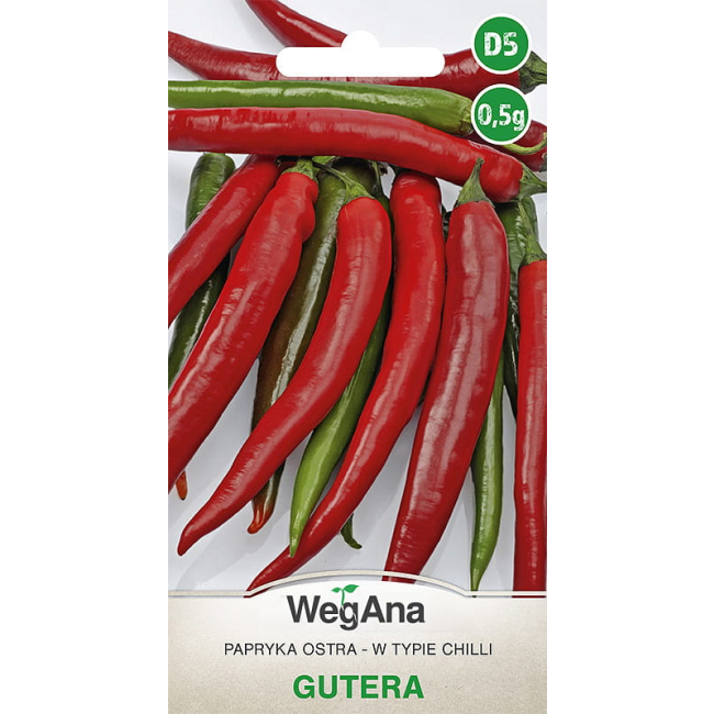 Papryka ostra w typie chilli Gutera nasiona 0,5g - WegAna