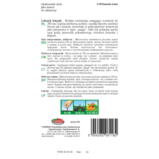 Lubczyk nasiona 0,2g - TORSEED