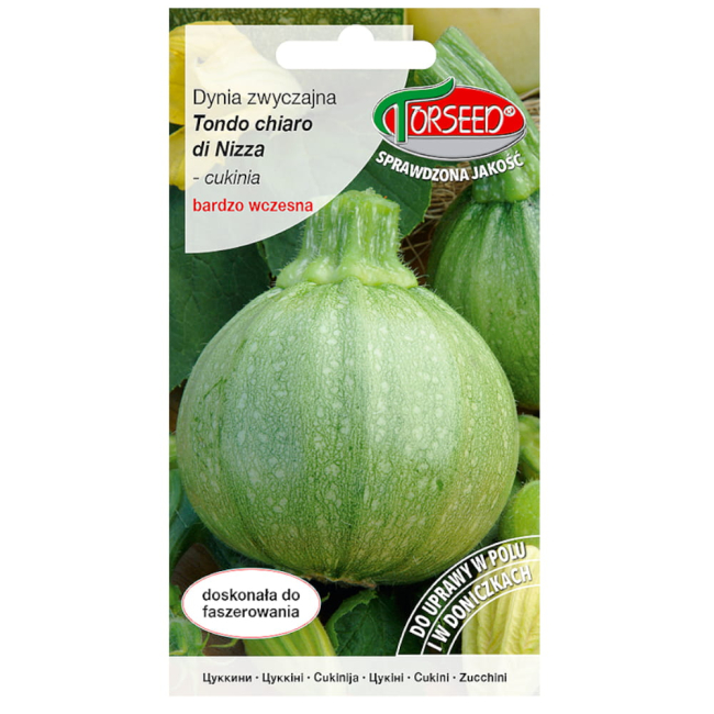 Dynia zwyczajna Cukinia Tondo chiaro di Nizza nasiona 2g - TORSEED