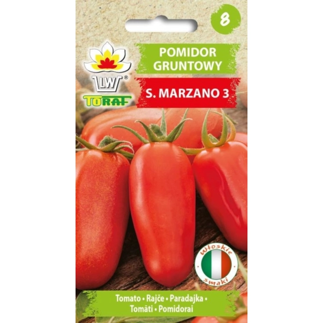 Pomidor gruntowy  San Marzano 3 nasiona 0,3g - TORAF