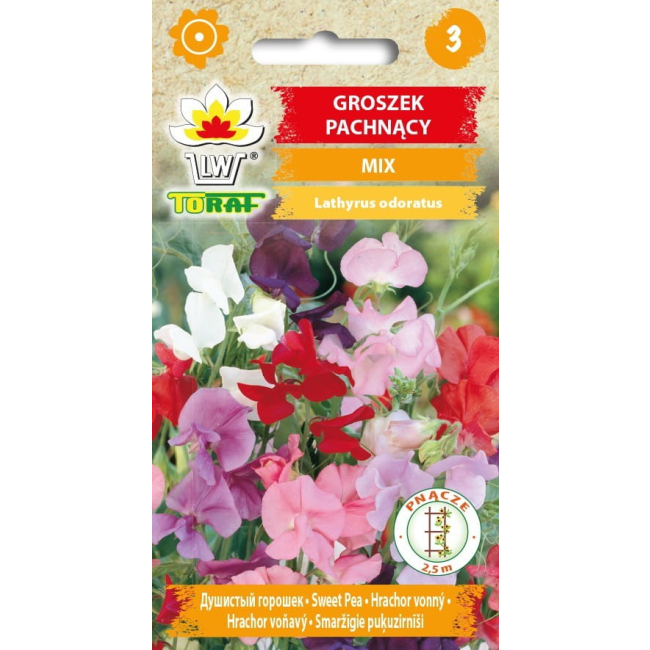 Groszek pachnący mieszanka nasiona 3g - TORAF