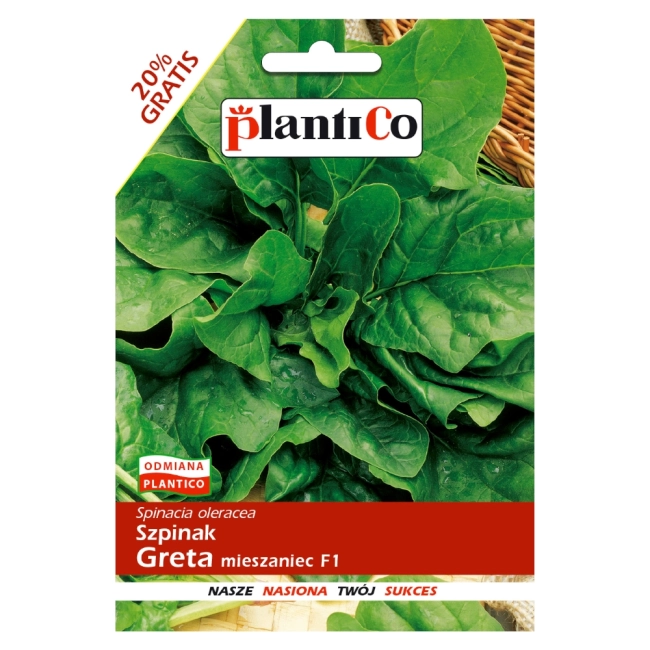 Szpinak Greta F1 10g - PlantiCo