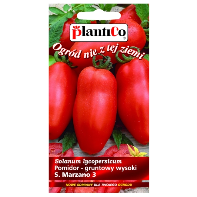 Pomidor gruntowy wysoki San Marzano-3 nasiona 0,2g - PlantiCo