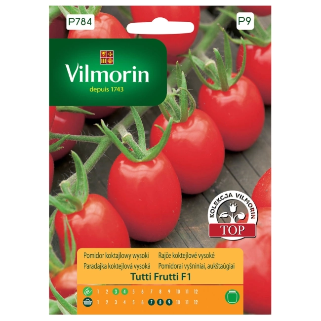 Pomidor koktajlowy wysoki Tutti Frutti  F1 nasiona 7szt. - VILMORIN