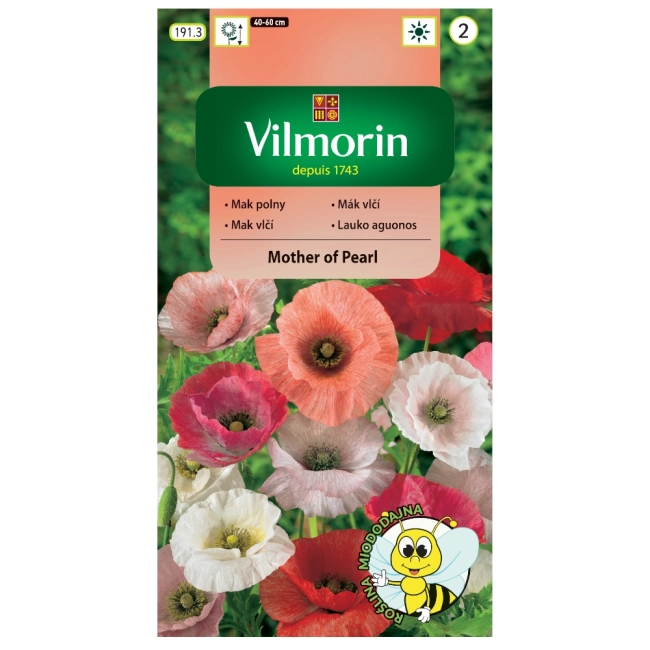 Mak polny Mother of Pearl nasiona 0,1g - VILMORIN